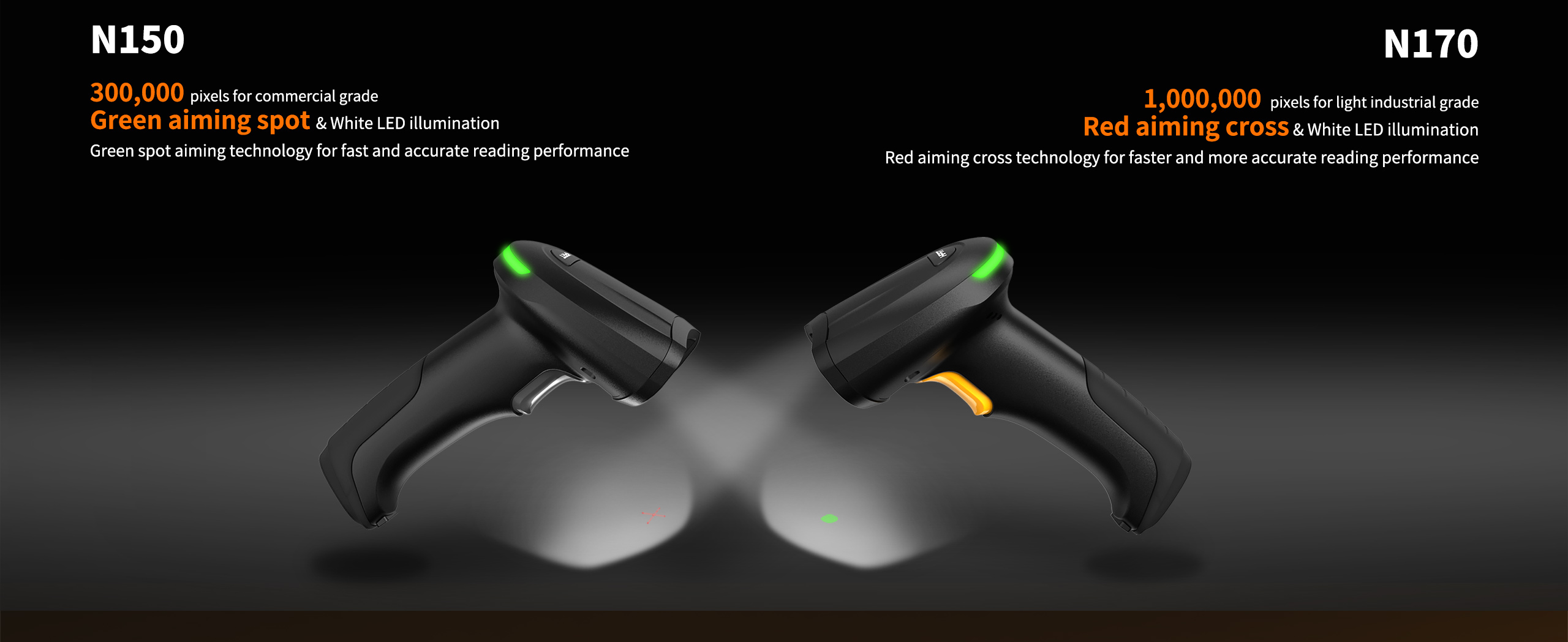 Bluetooth barcode scanners N150BT VS. N170BT